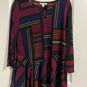 Dana Buchman Striped Multicolor Top